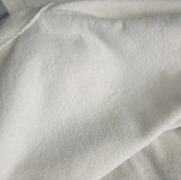 Just For Women White Cotton Terry Spa Robe - 1X/2X - Picture 9 of 13